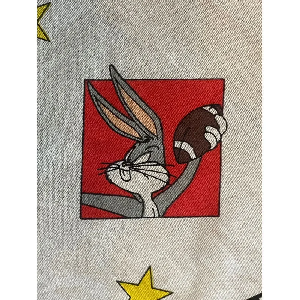 Looney Tunes Fabric 1.5 yds Sports Characters 100% Cotton Fabric Panels Cute HG3